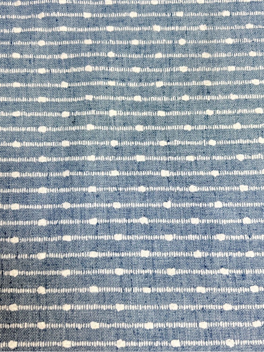 Fabric Remnant P Kaufman Deja Vu Blue and White Almost 1yd